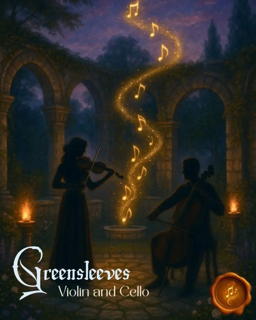 Greensleeves Beginner String Duet cover