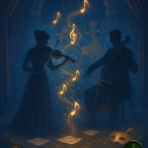 Cover image of the Dances and Dramas violin and cello duet sheet music bundle