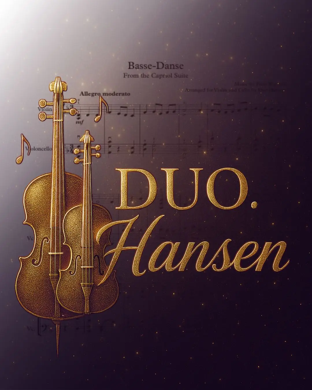 preview image of basse danse for violin and cello duet.