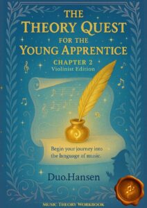 Music Theory Quest Vol. 2 – Violin Printable PDF Workbook