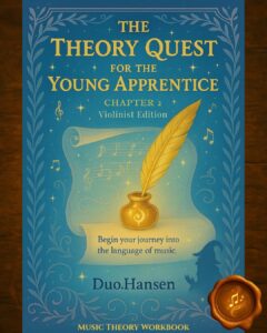 Cover image of Duo.Hansen's Theory Quest Chapter 2 for Violin